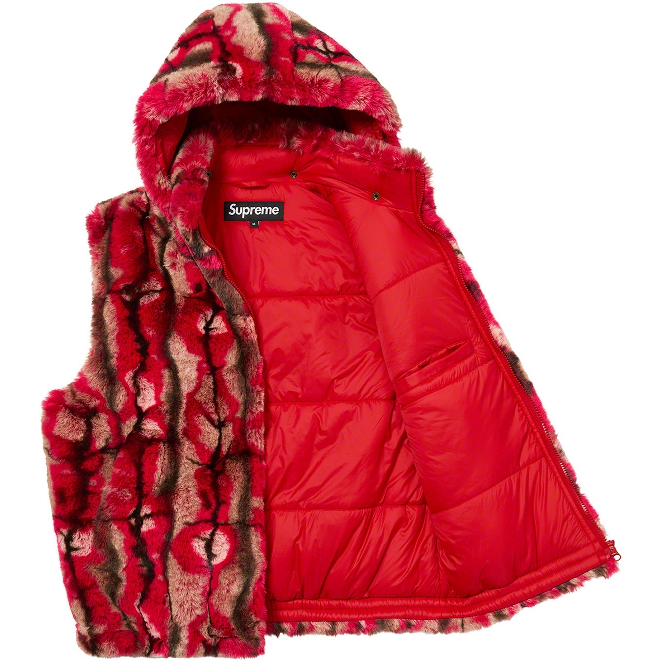 Faux Fur Hooded Vest view 8